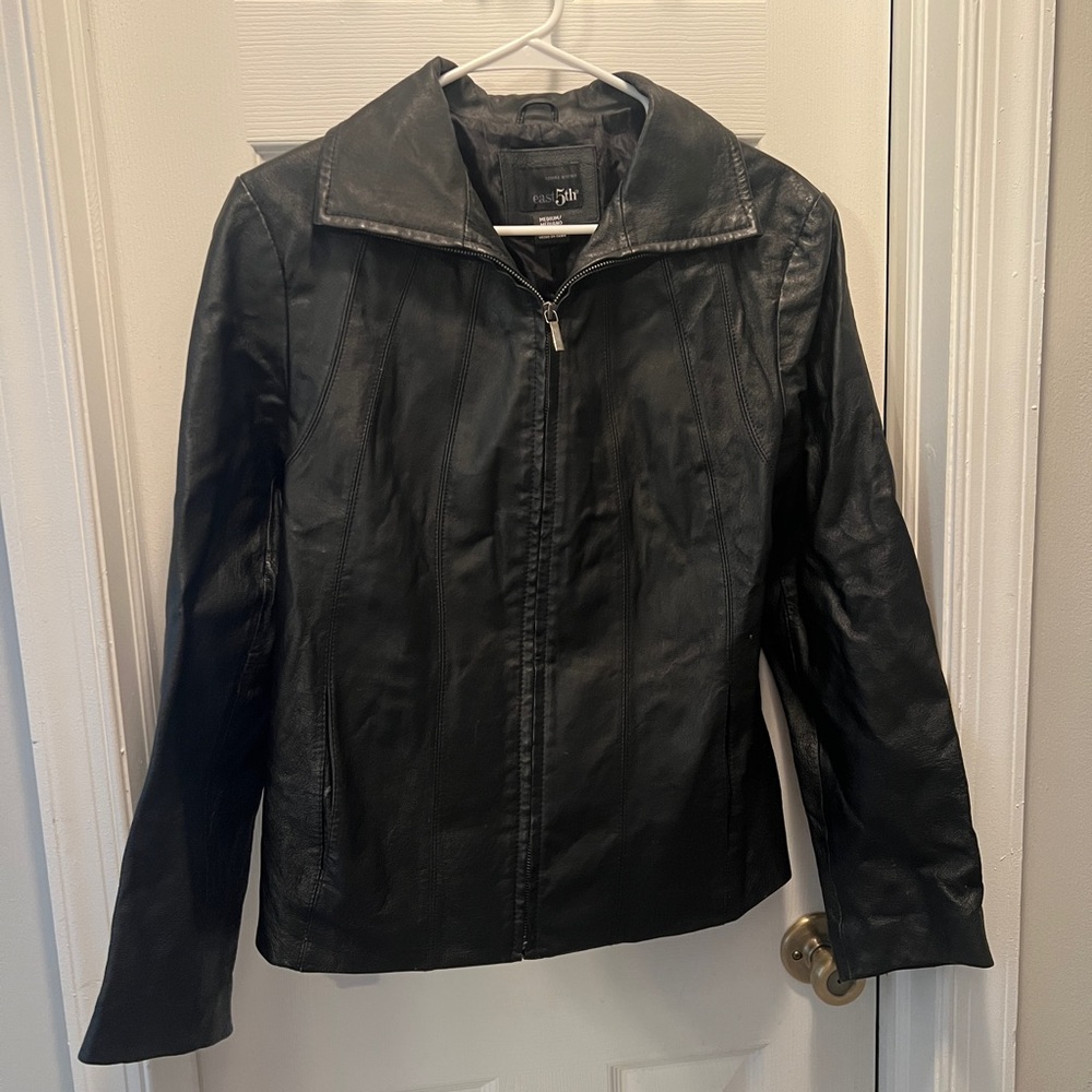 East 5th Women's Black Leather Jacket